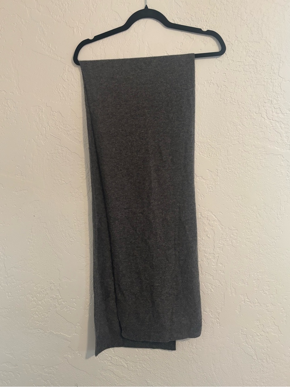 Tahari Dark Charcoal Knit Scarf